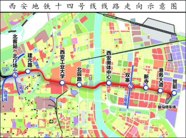 西安地鐵14號(hào)線最新線路圖，城市發(fā)展的脈絡(luò)與未來展望