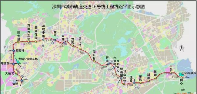 深圳地鐵16號線最新線路圖，城市發(fā)展的脈絡與未來展望